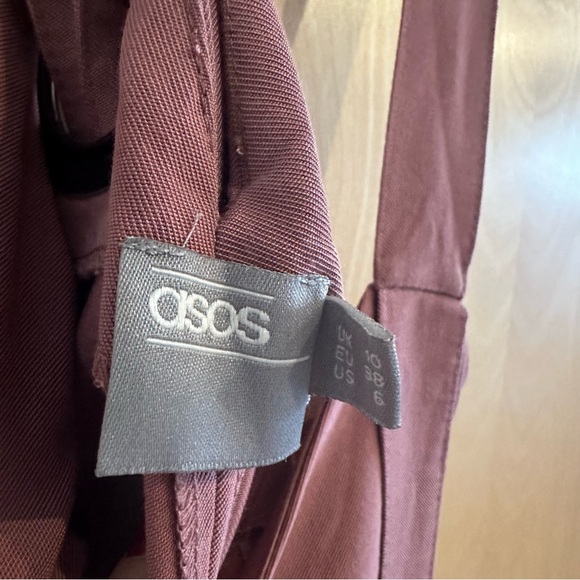 ASOS size 6 mauve dress with metal details - Picture 4 of 4